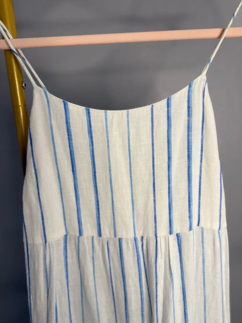 Madewell Cami Tiered Midi Dress Stripe Size 00 - Picture 6 of 6